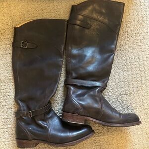 Frye Dorado Leather Riding Boots Women Size 8